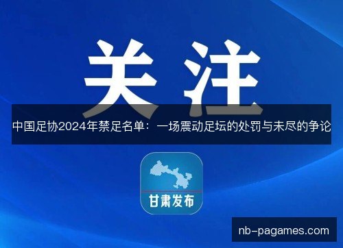 中国足协2024年禁足名单：一场震动足坛的处罚与未尽的争论